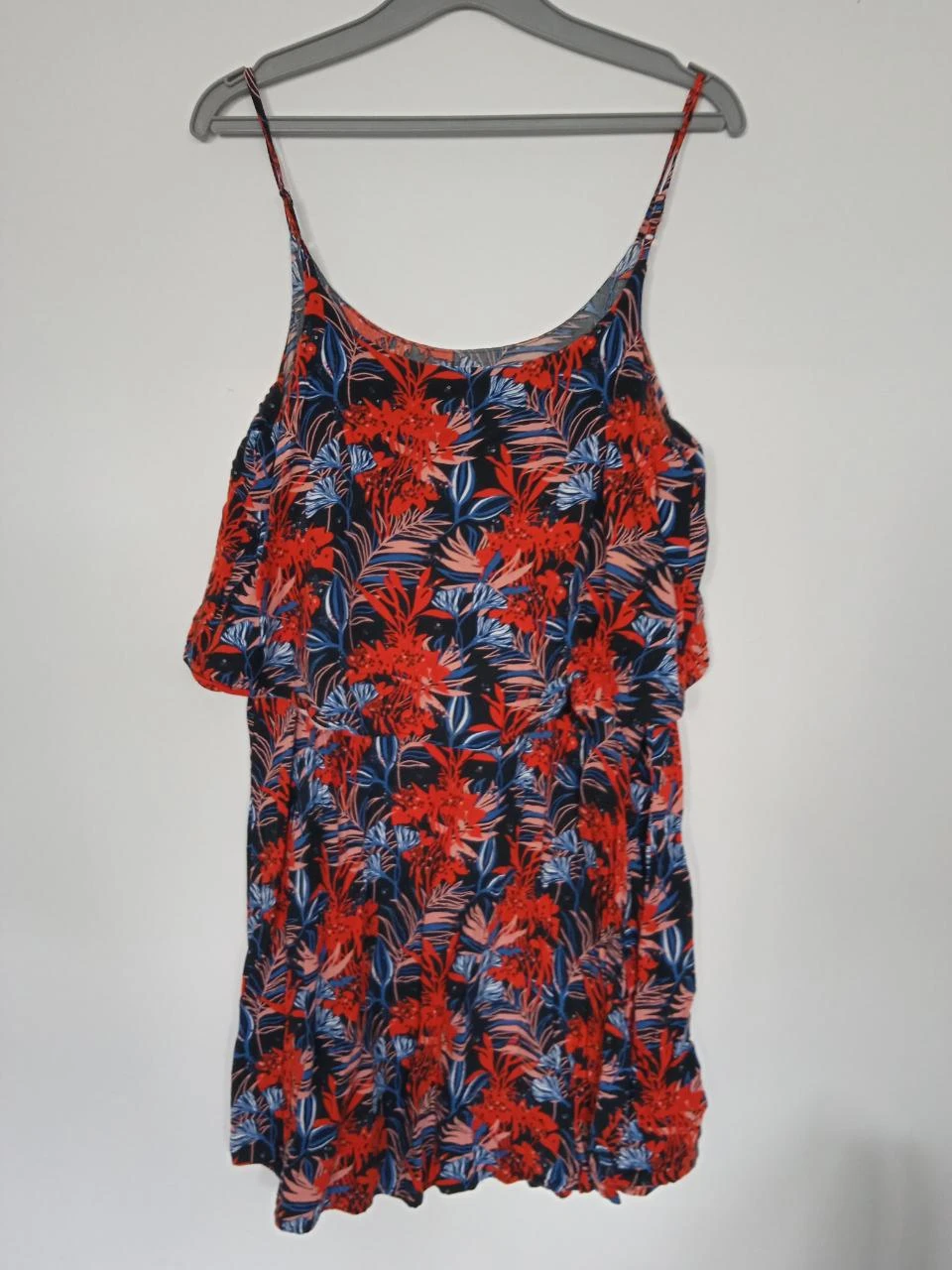 Summer dress, blue and red tones size 38 – photo 3